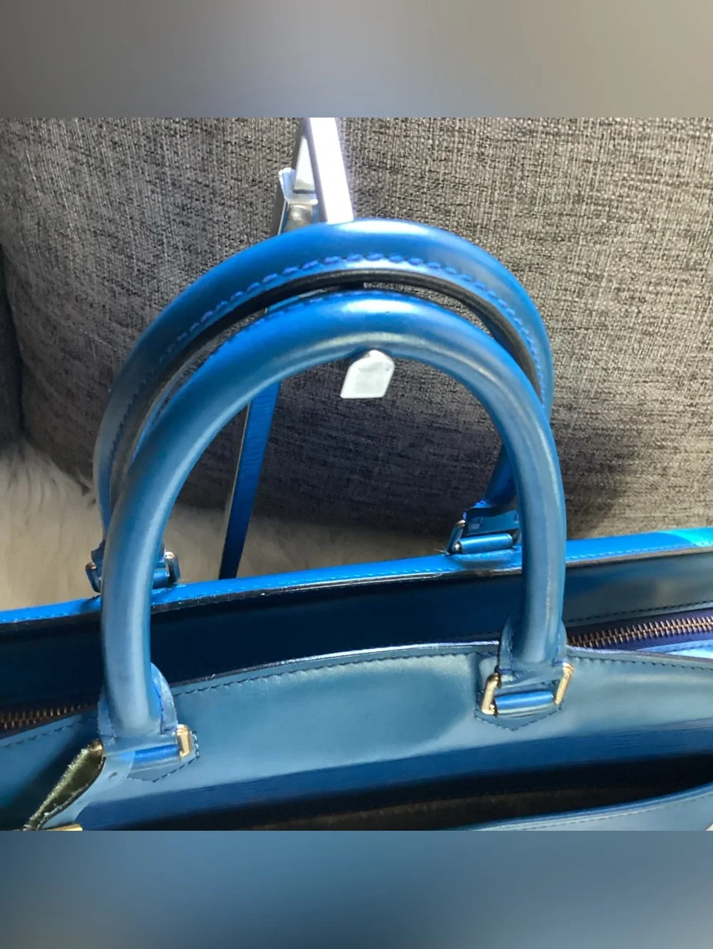LOUIS VUITTON Blue Epi Riviera Tote bag
